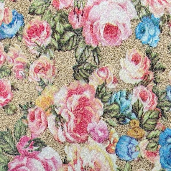 Garuglieri  Floral Leather with Tan Trim Clutch Pouch Made In Italy - Picture 10 of 13